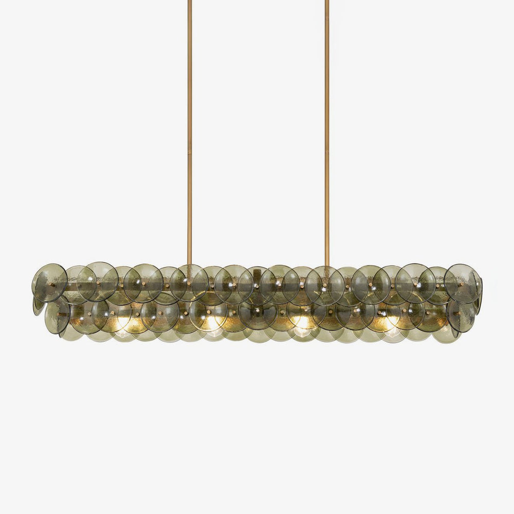 BIANCA Linear Chandelier by Lampadom - angle view