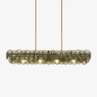 BIANCA Linear Chandelier by Lampadom - angle view