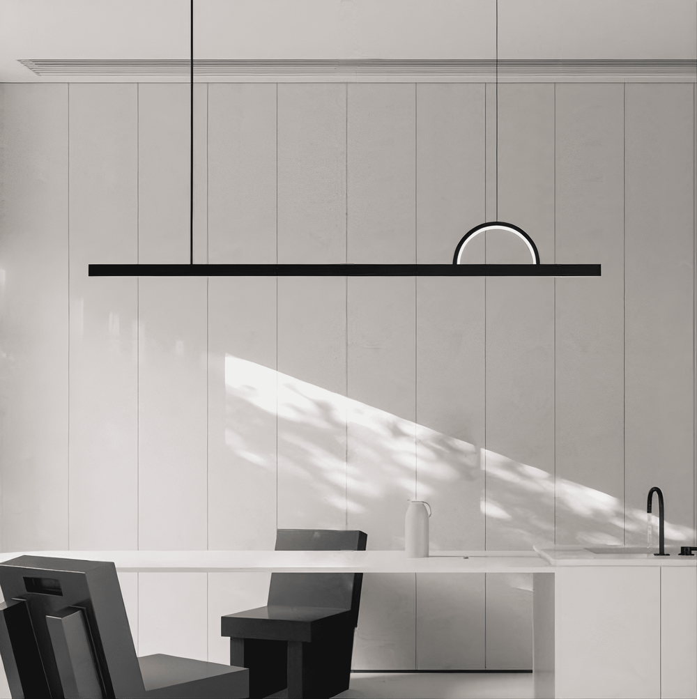 TORVID Linear Chandelier by Lampadom - close-up