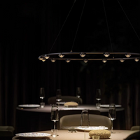 TORRES Ring Chandelier by Lampadom - scale reference