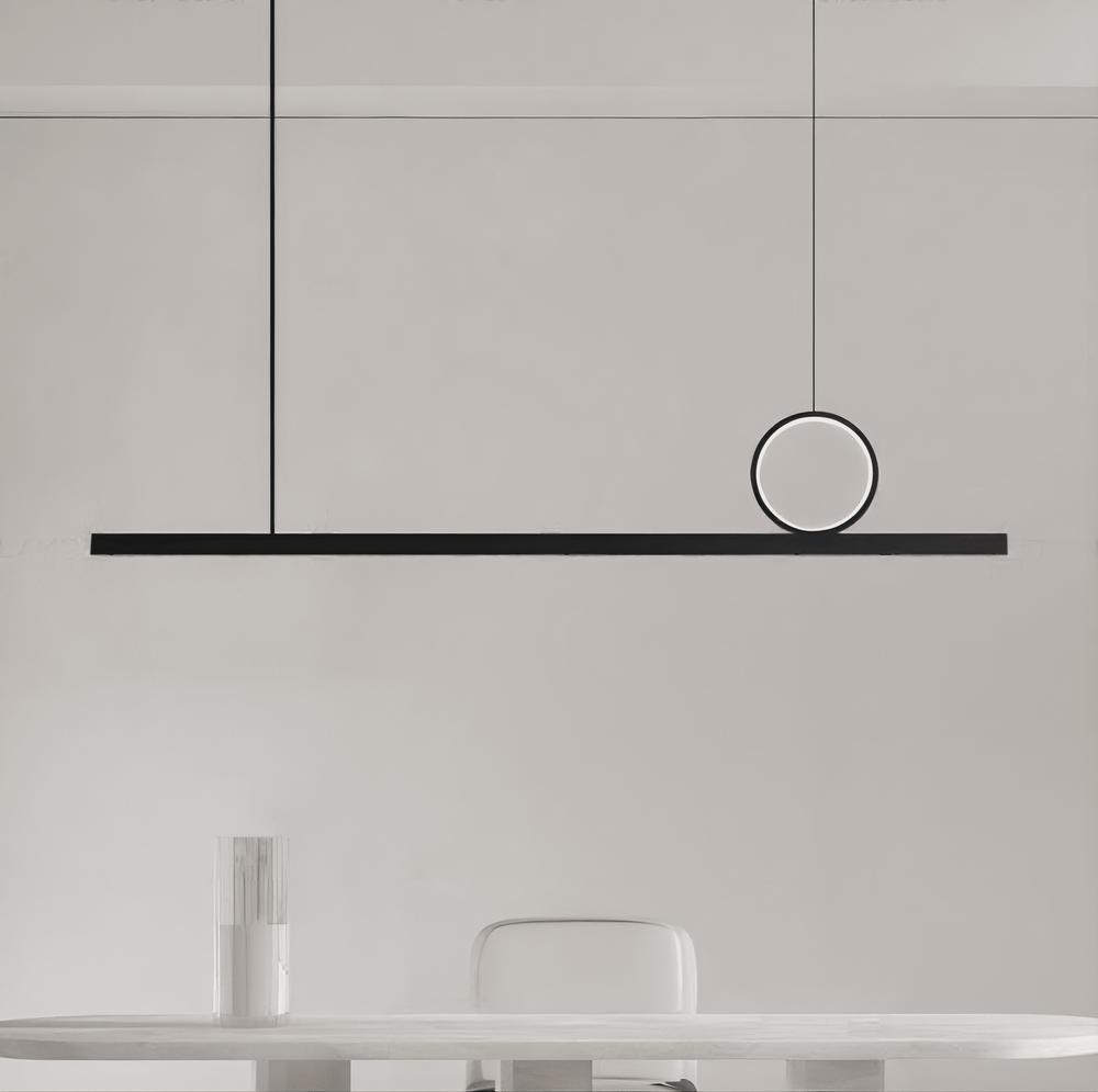 TORVID Linear Chandelier by Lampadom - detail view