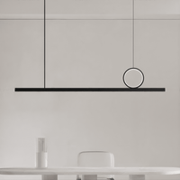 TORVID Linear Chandelier by Lampadom - detail view