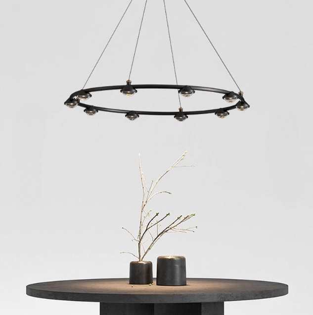 TORRES Ring Chandelier by Lampadom - angle view