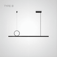 TORVID Linear Chandelier by Lampadom - top view