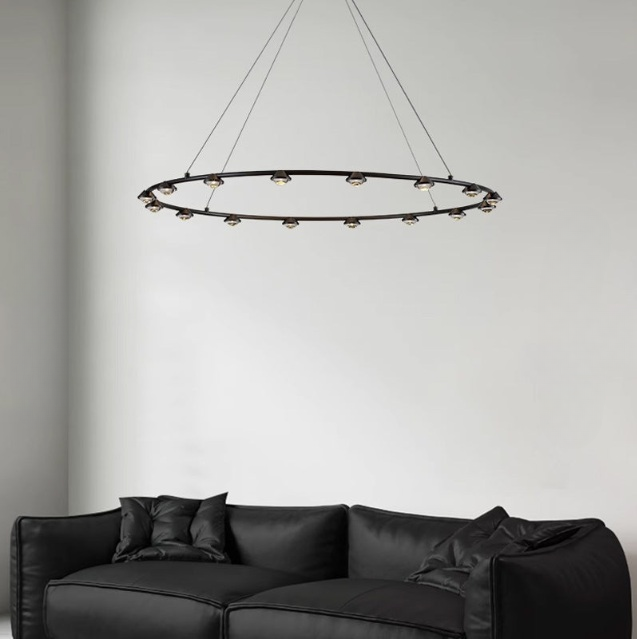 TORRES Ring Chandelier by Lampadom - close-up