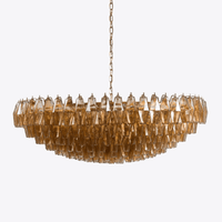 LOREDAN Linear Chandelier by Lampadom - close-up