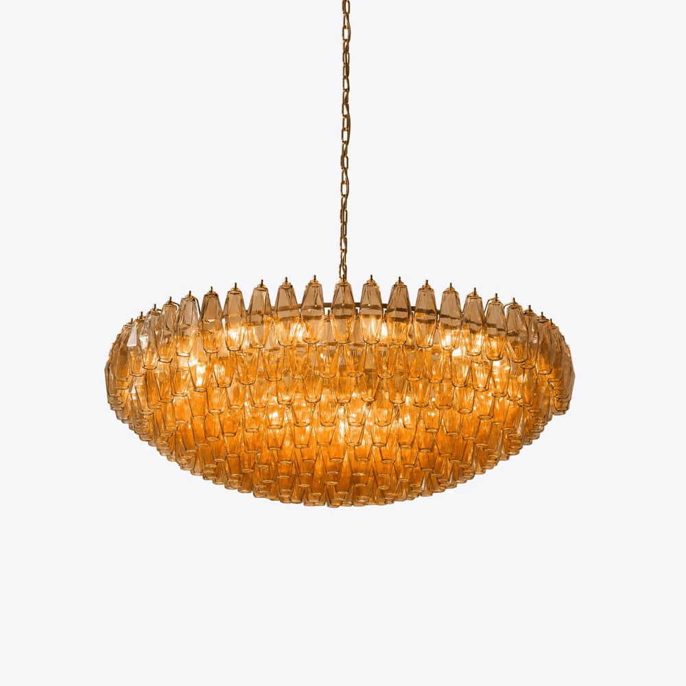 LOREDAN Linear Chandelier by Lampadom - close-up