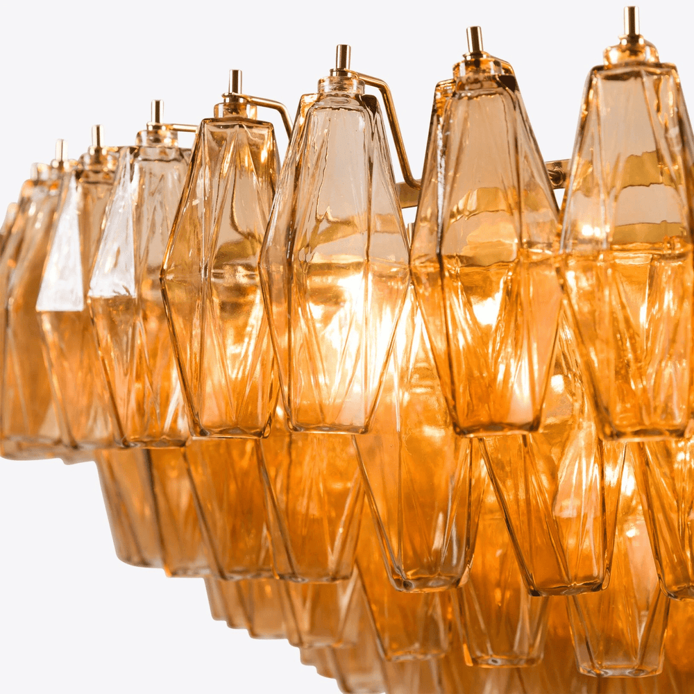 LOREDAN Linear Chandelier by Lampadom - ambient shot