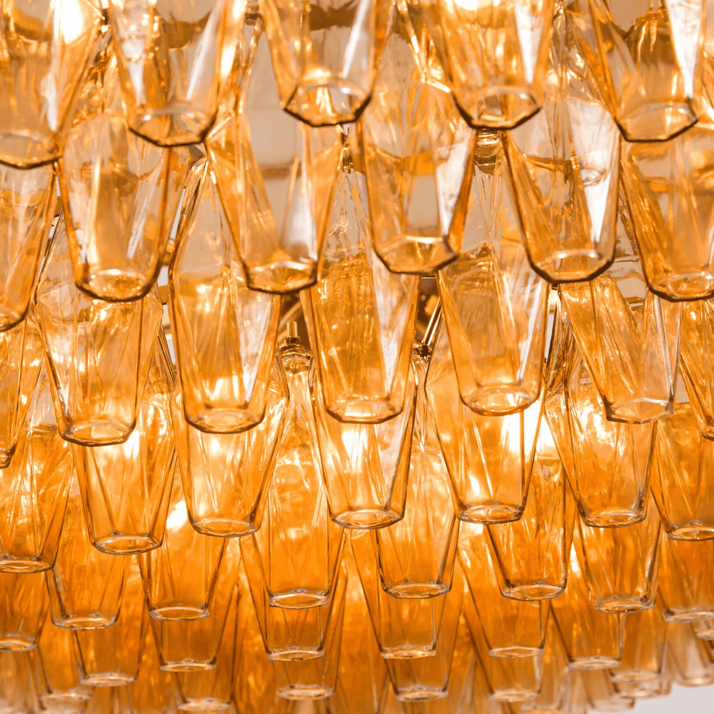 LOREDAN Linear Chandelier by Lampadom - angle view