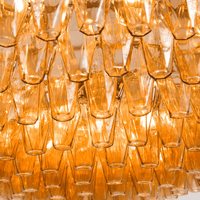 LOREDAN Linear Chandelier by Lampadom - angle view