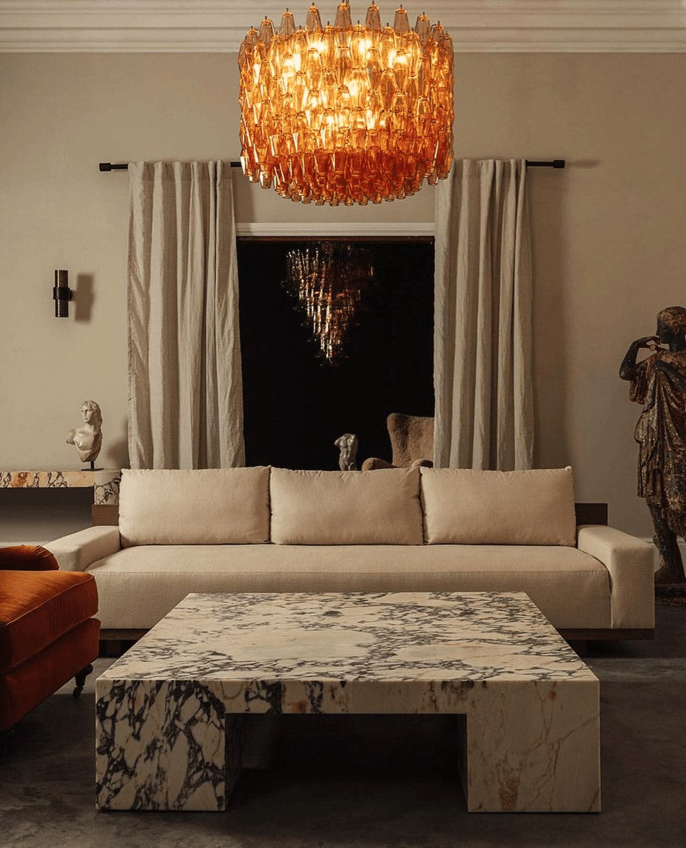 NIVEA Chandelier by Lampadom - side view