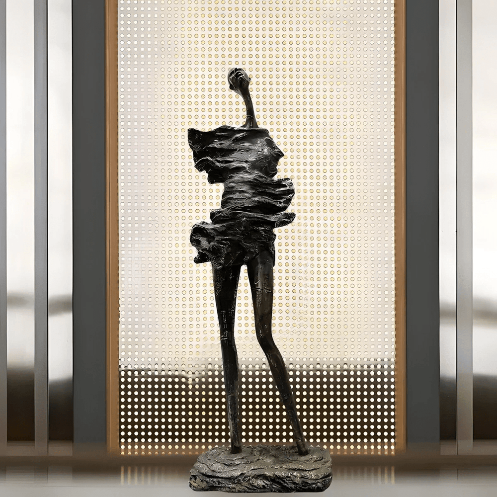 Sculpture-8 Floor Lamp in Crystal by Lampadom - detail view