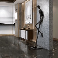 Sculpture-4 Floor Lamp in Crystal by Lampadom - room setting