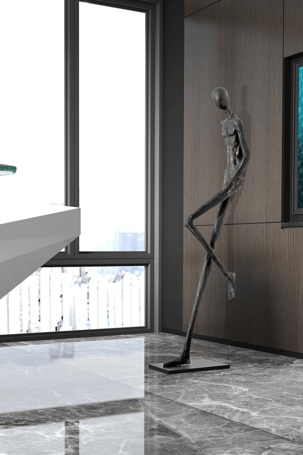 Sculpture-4 Floor Lamp in Crystal by Lampadom - view 9