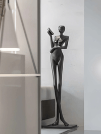 Sculpture-7 Floor Lamp in Crystal by Lampadom - close-up