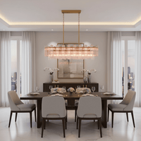 SESTIERE Linear Chandelier by Lampadom - detail view