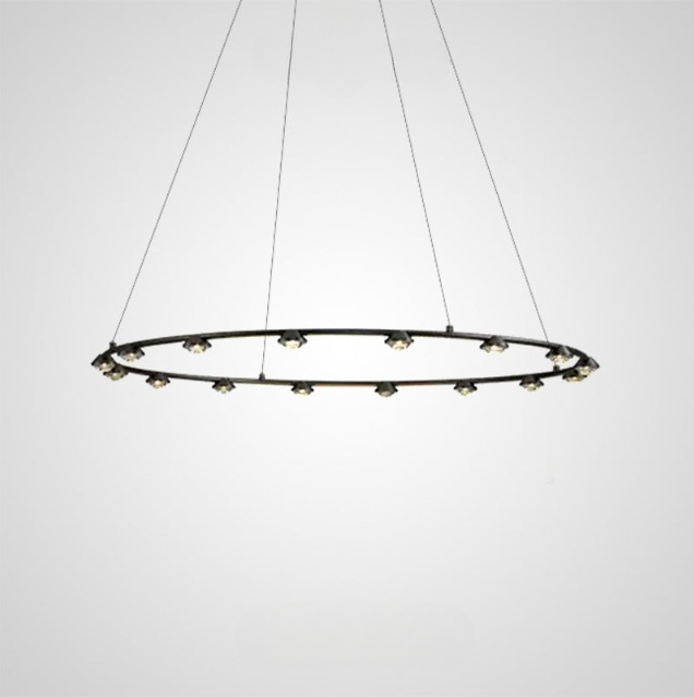 TORRES Ring Chandelier by Lampadom - close-up
