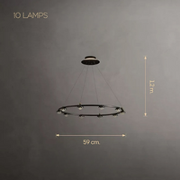 TORRES Ring Chandelier by Lampadom - detail view