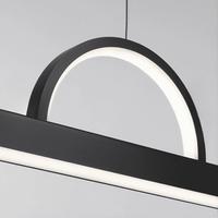 TORVID Linear Chandelier by Lampadom - close-up
