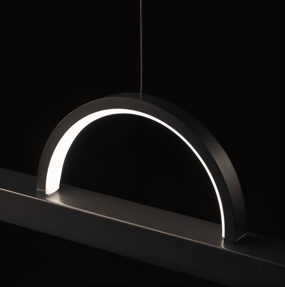 TORVID Linear Chandelier by Lampadom - scale reference