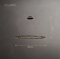 TORRES Ring Chandelier by Lampadom - top view