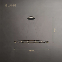 TORRES Ring Chandelier by Lampadom - angle view