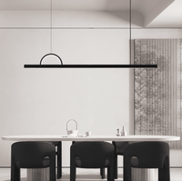 TORVID Linear Chandelier by Lampadom - angle view
