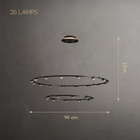 TORRES Ring Chandelier by Lampadom - close-up