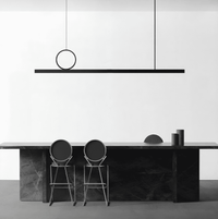 TORVID Linear Chandelier by Lampadom - side view