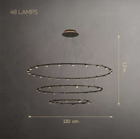 TORRES Ring Chandelier by Lampadom - detail view