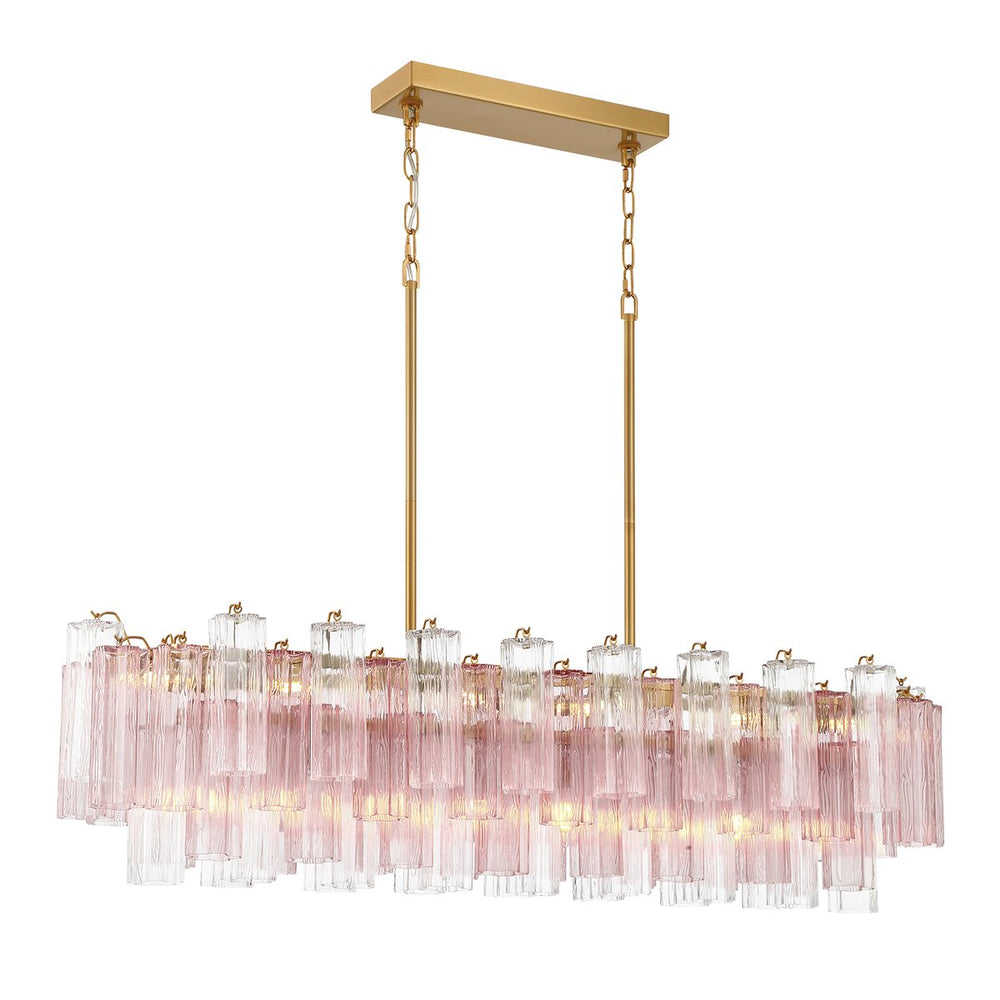 SESTIERE Linear Chandelier by Lampadom - detail view