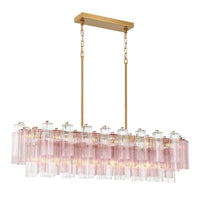 SESTIERE Linear Chandelier by Lampadom - detail view