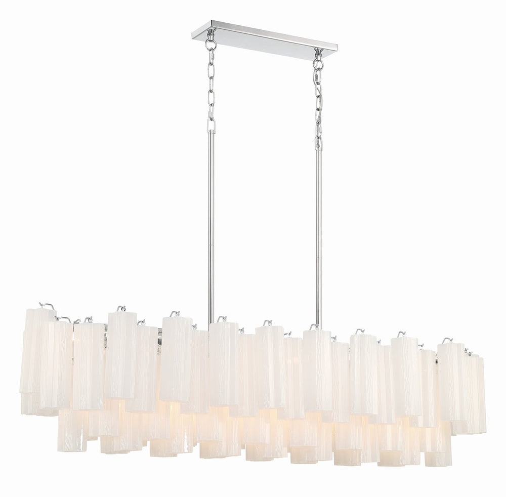 SESTIERE Linear Chandelier by Lampadom - angle view