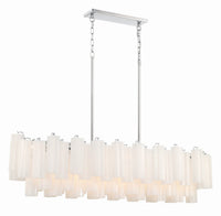 SESTIERE Linear Chandelier by Lampadom - angle view