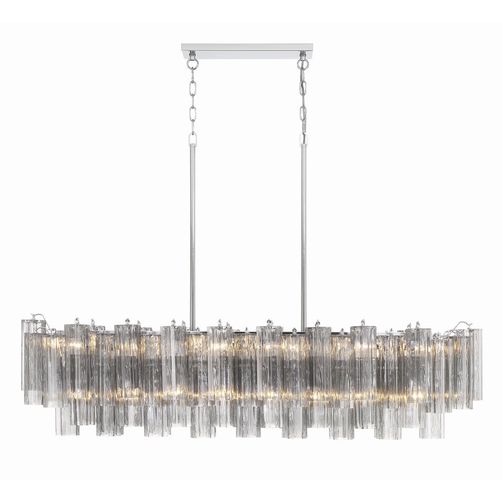 SESTIERE Linear Chandelier by Lampadom - side view