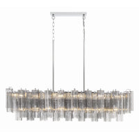 SESTIERE Linear Chandelier by Lampadom - side view