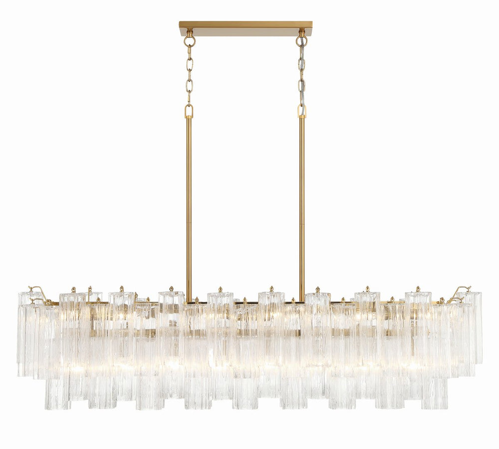SESTIERE Linear Chandelier by Lampadom - top view