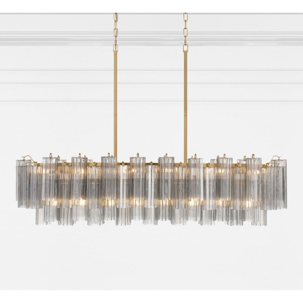 SESTIERE Linear Chandelier by Lampadom - close-up