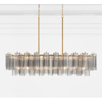 SESTIERE Linear Chandelier by Lampadom - close-up