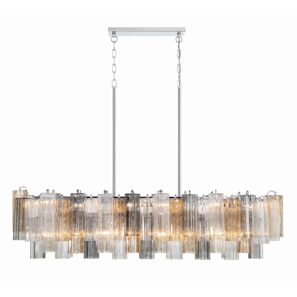 SESTIERE Linear Chandelier by Lampadom - scale reference