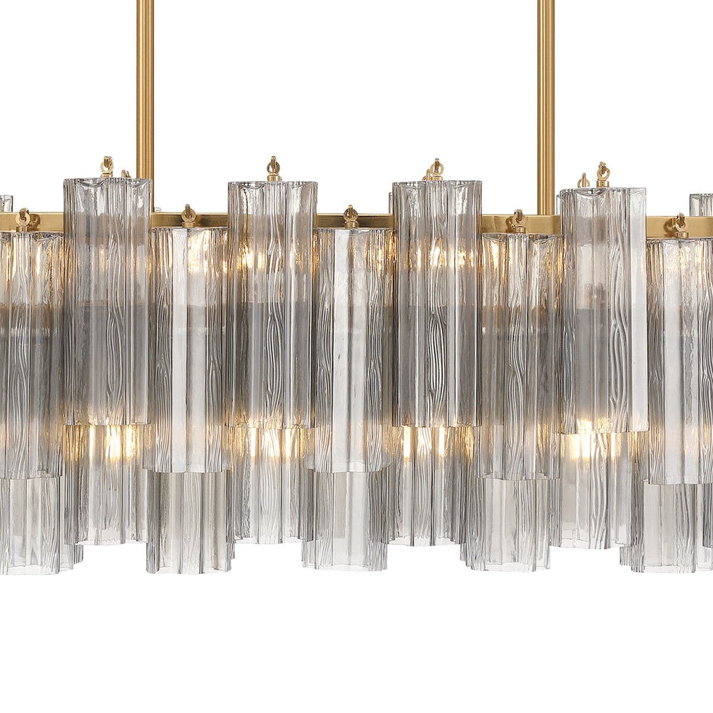 SESTIERE Linear Chandelier by Lampadom - top view