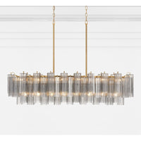 SESTIERE Linear Chandelier by Lampadom - angle view