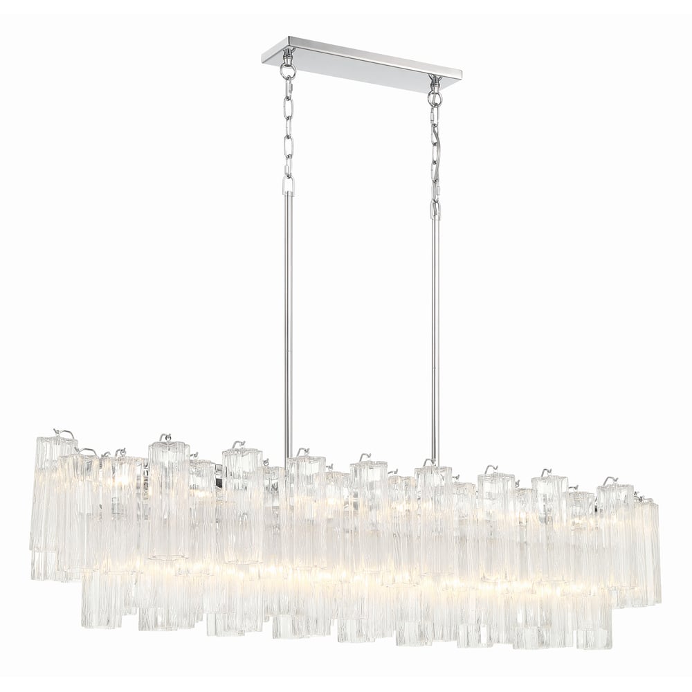 SESTIERE Linear Chandelier by Lampadom - side view