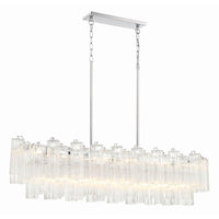 SESTIERE Linear Chandelier by Lampadom - side view