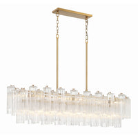 SESTIERE Linear Chandelier by Lampadom - angle view