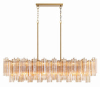 SESTIERE Linear Chandelier by Lampadom - close-up