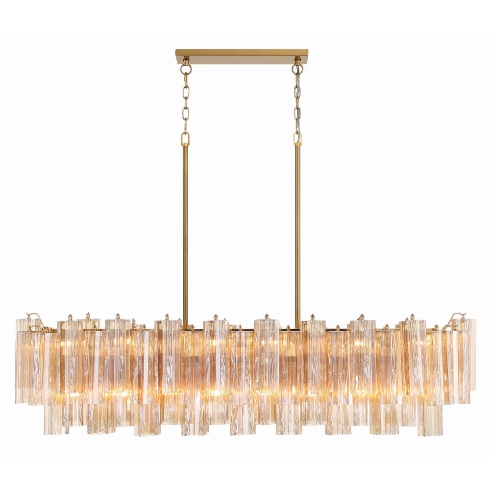 SESTIERE Linear Chandelier by Lampadom - top view