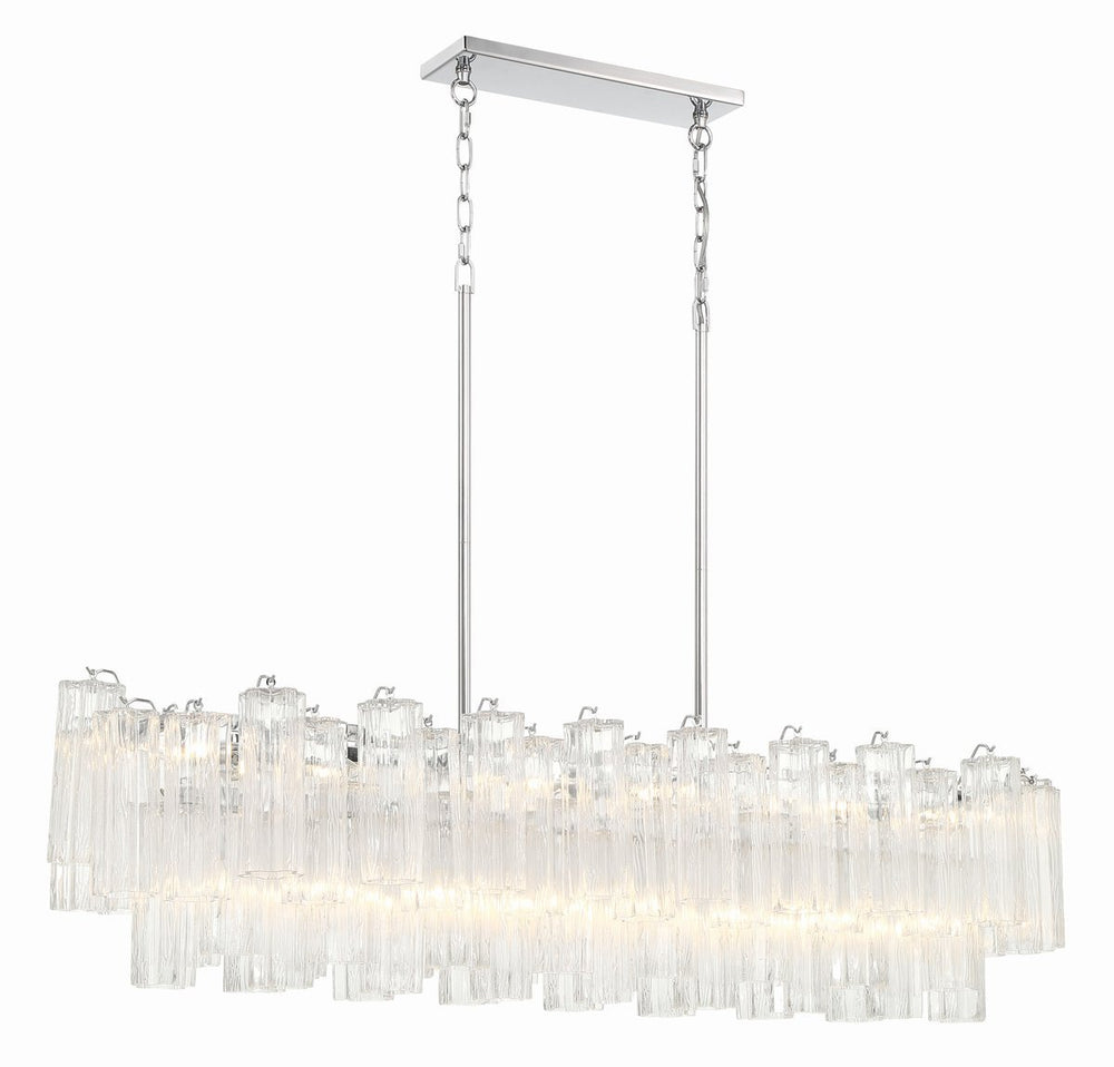 SESTIERE Linear Chandelier by Lampadom - top view
