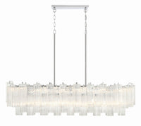 SESTIERE Linear Chandelier by Lampadom - angle view