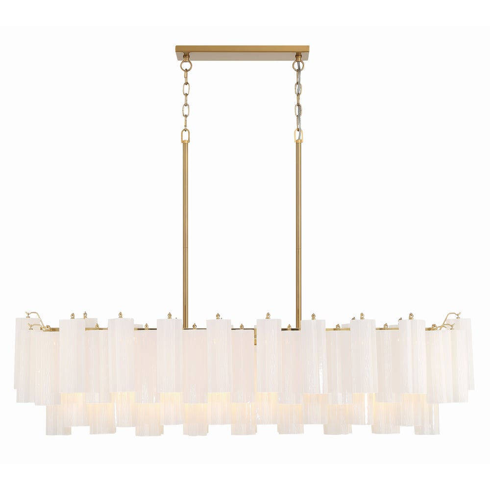 SESTIERE Linear Chandelier by Lampadom - close-up